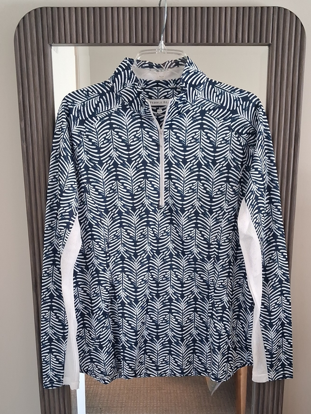 Pebble Beach Dry-Luxe Performance Quarter Zip Long Sleeve Pullover